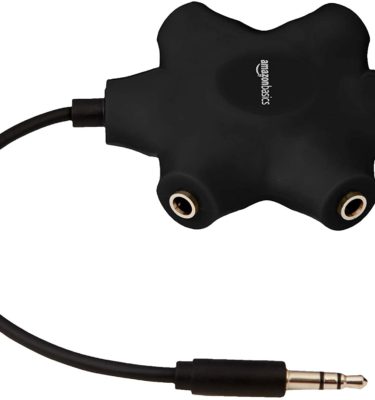 5-Way Multi Headphone Audio Splitter Connector