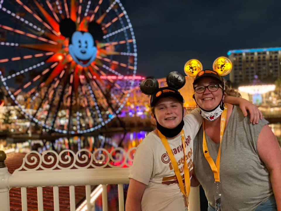 Rhea and Kaden Disneyland 2021